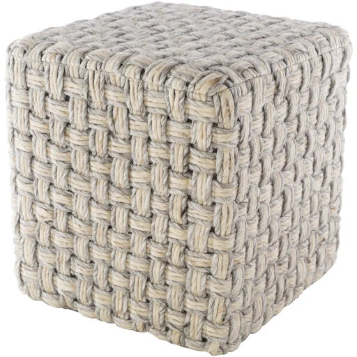 Cordoba Pouf Light Grey