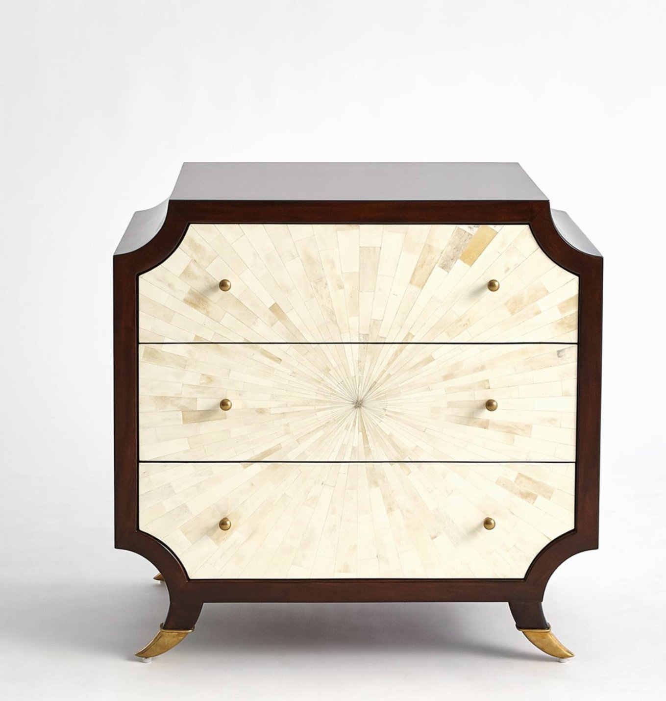 BONE BURST BEDSIDE CHEST-WALNUT