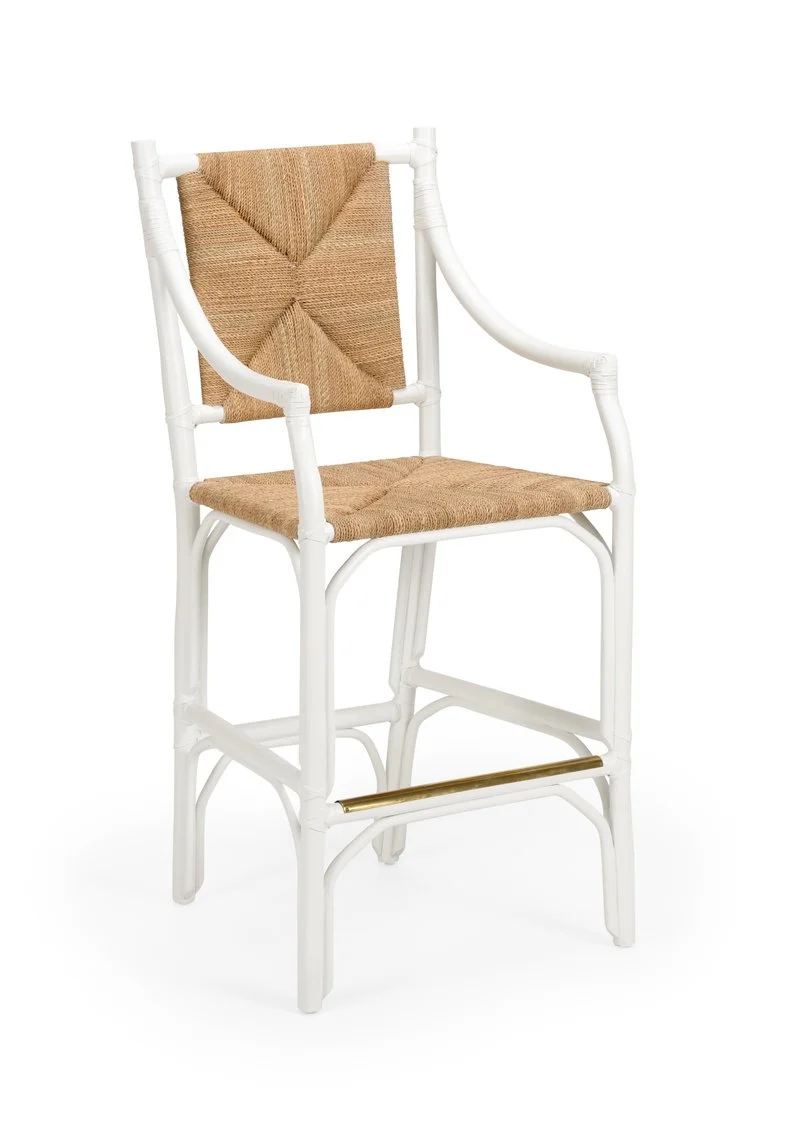 Mecklenburg Barstool - White