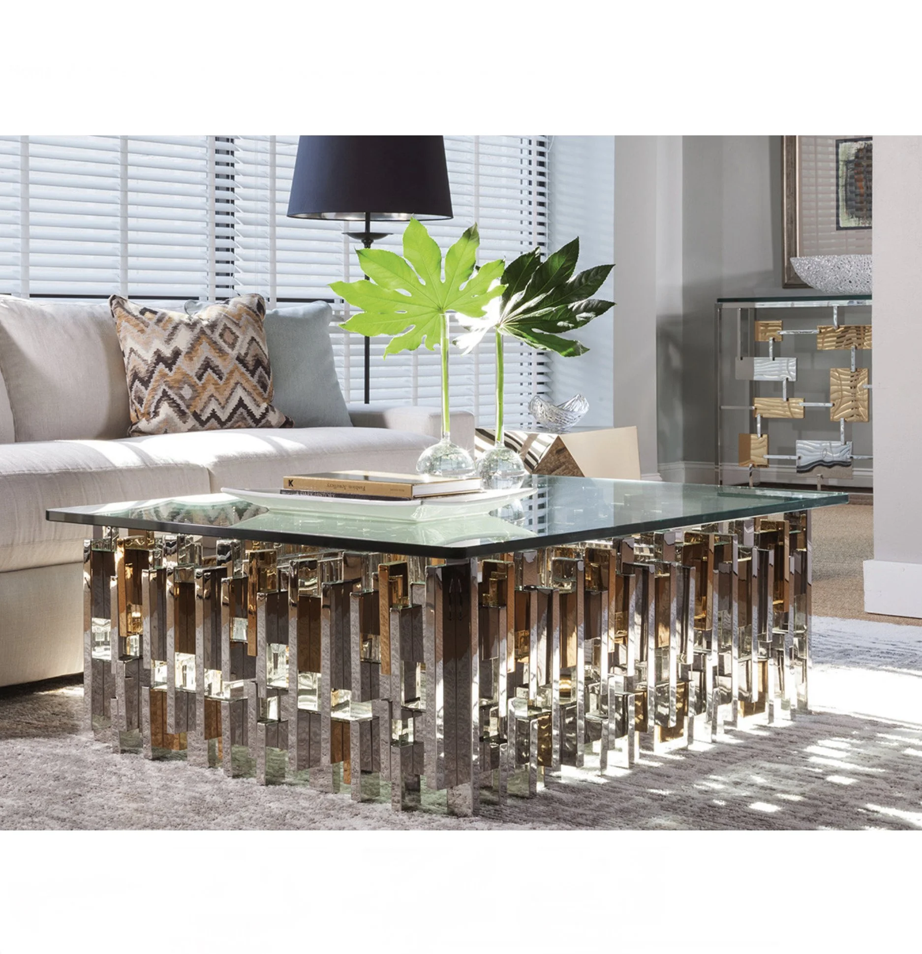 Cityscape Rectangular Cocktail Table