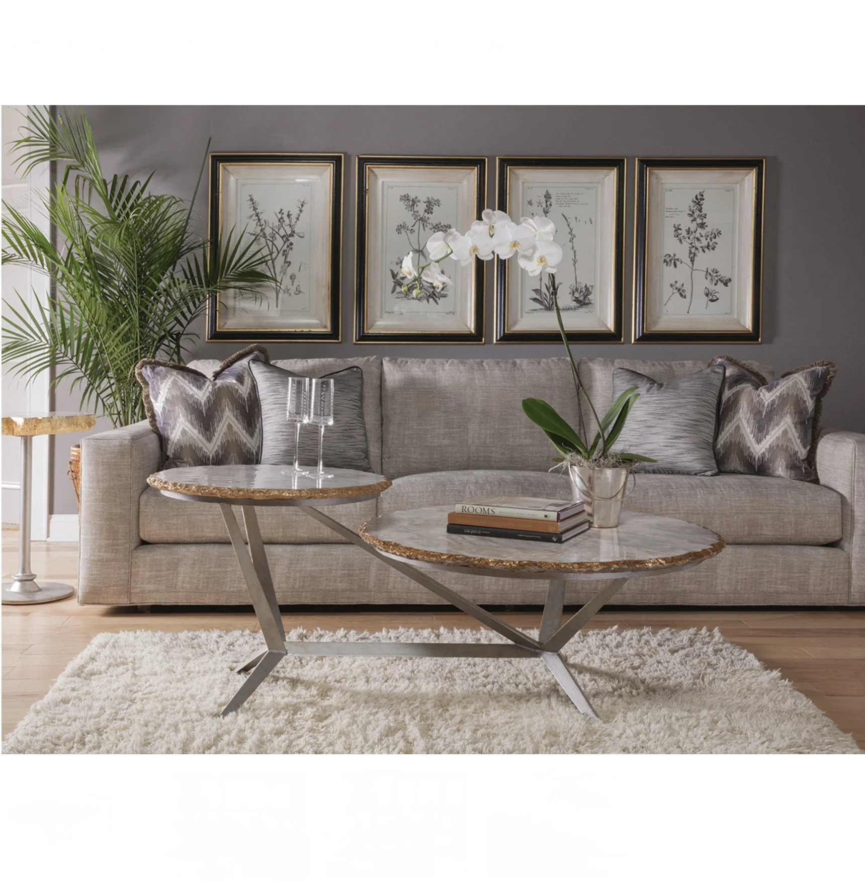 Cosmos Tiered Round Cocktail Table