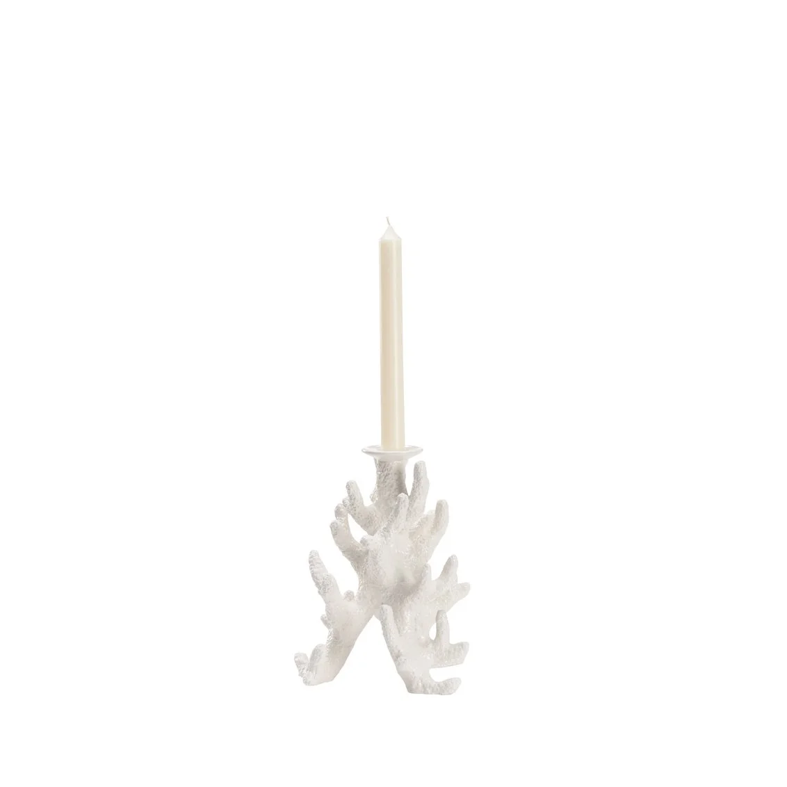 White Coral Candleholder (sm)