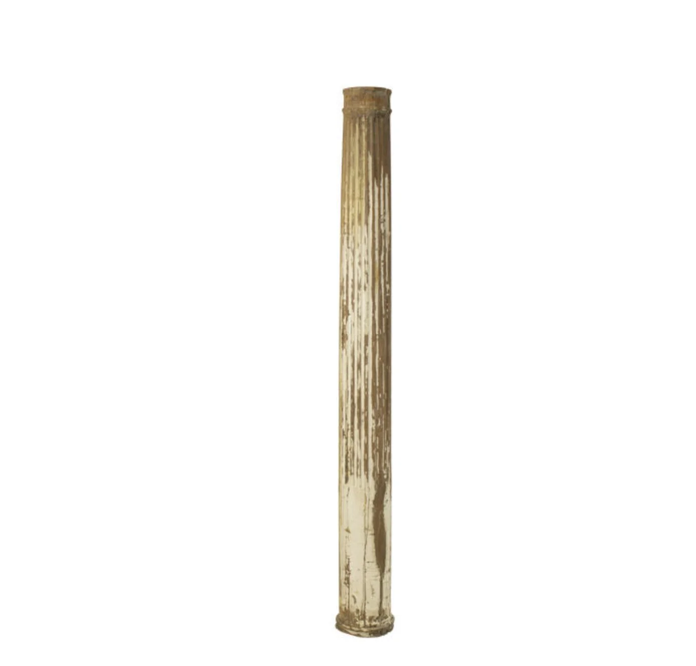 TALL ANTIQUE WOOD COLUMN II, BELGIUM CIRCA 1900