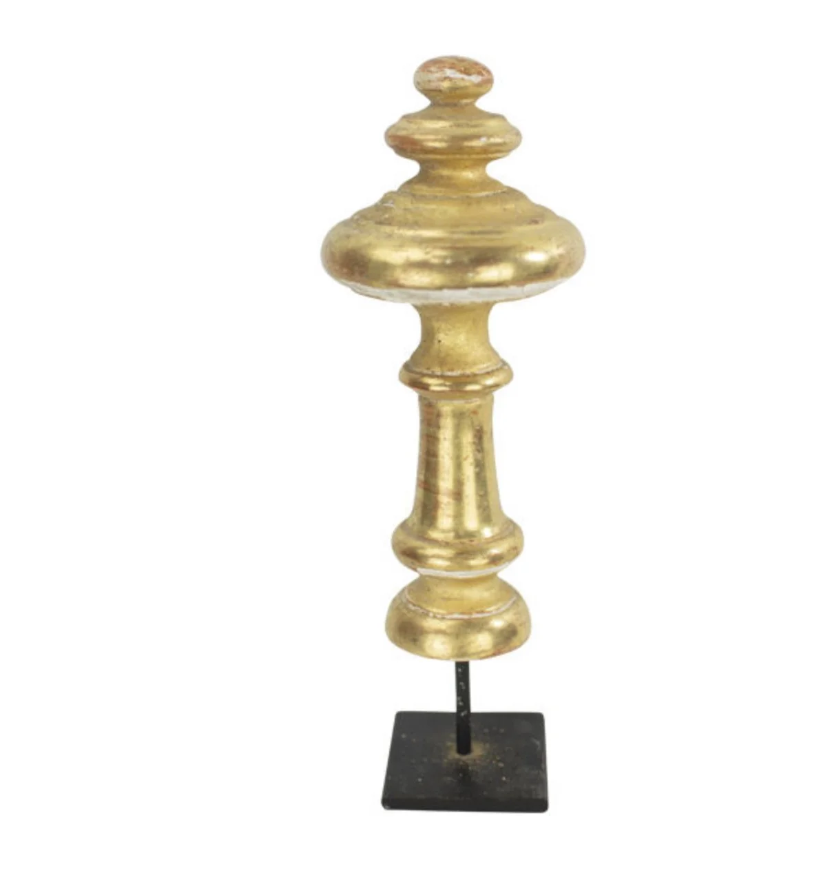 GILDED FINIAL ON STAND, HOLLAND, CIRCA 1880