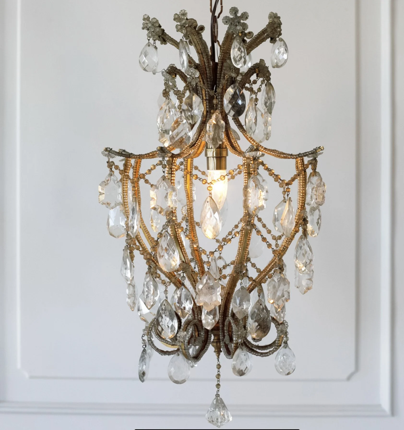 Antique Lantern Chandelier, France Circa 1700