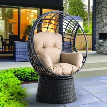 Nadine Deep Seat Swivel Tear Drop Lounger Sunbrella® Cushion Inclusive