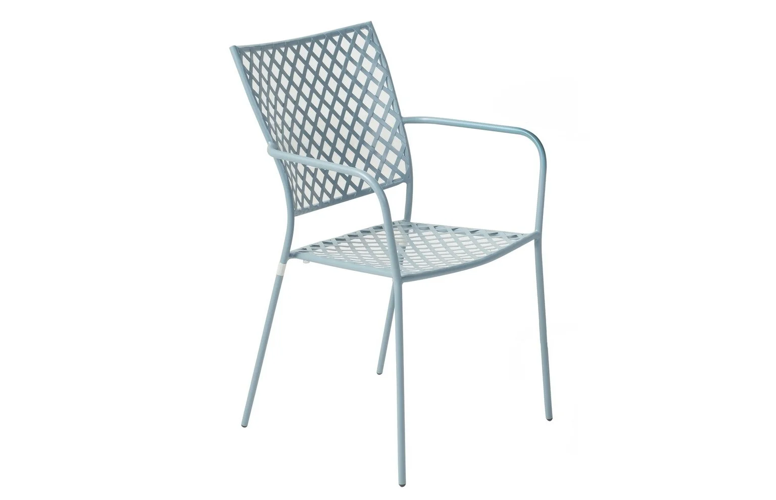 Martini Iron Stackable Bistro Chair Cielo Blue