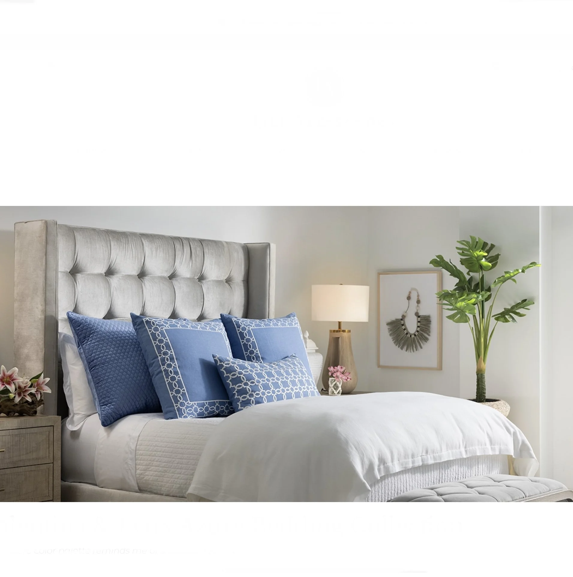 Valentina & Lynx Azure Bedding Collection