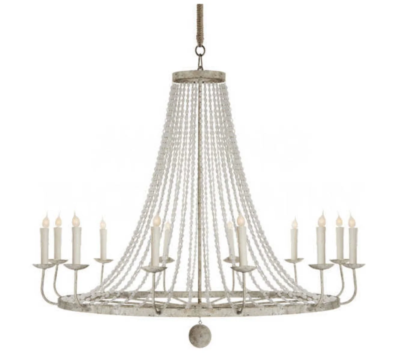 Naples Light Gray 12-light 51'' Wide Chandelier