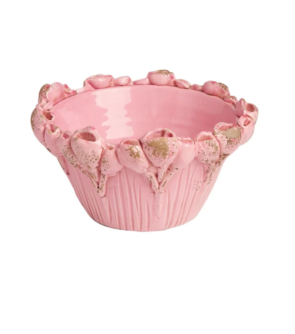 Les Fleur Pink Bowl