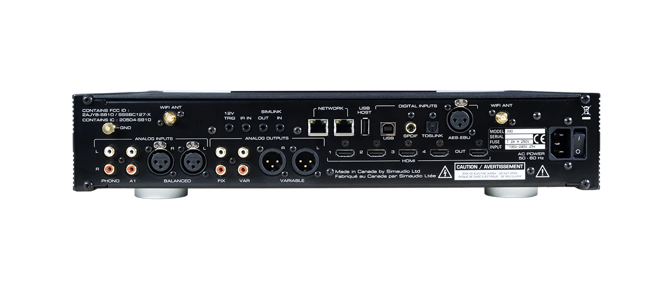 Multiple analogue, digital and HDMI inputs
