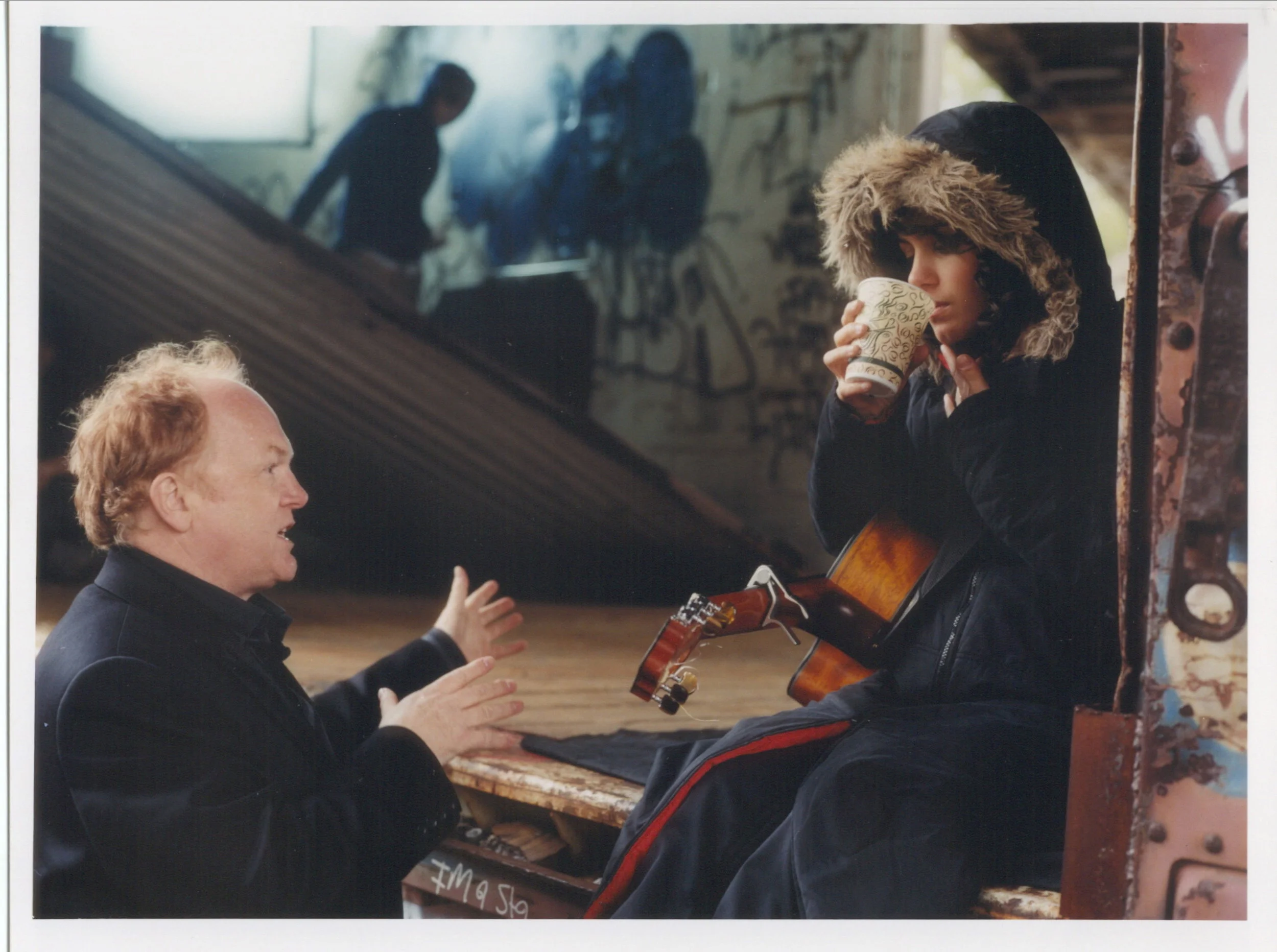 Mike Batt directing the Katie Melua promo video for Crawling Up A Hill