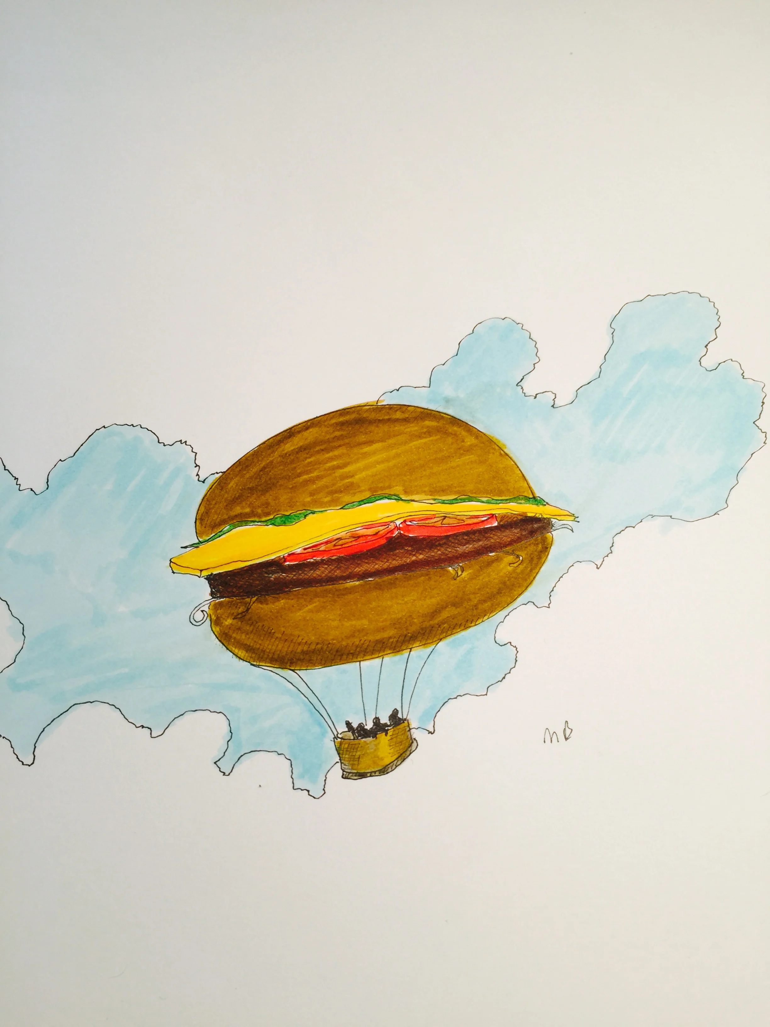 Hamburger balloon
