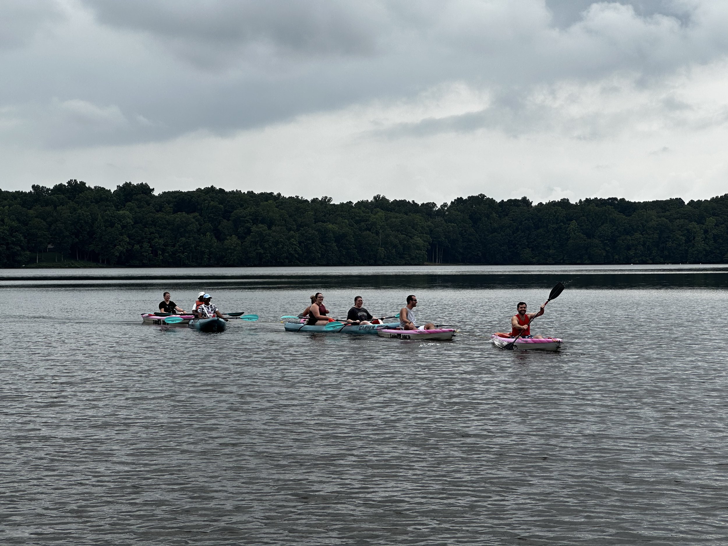 Group Kayaking to Celebrate Dr. Dylan!