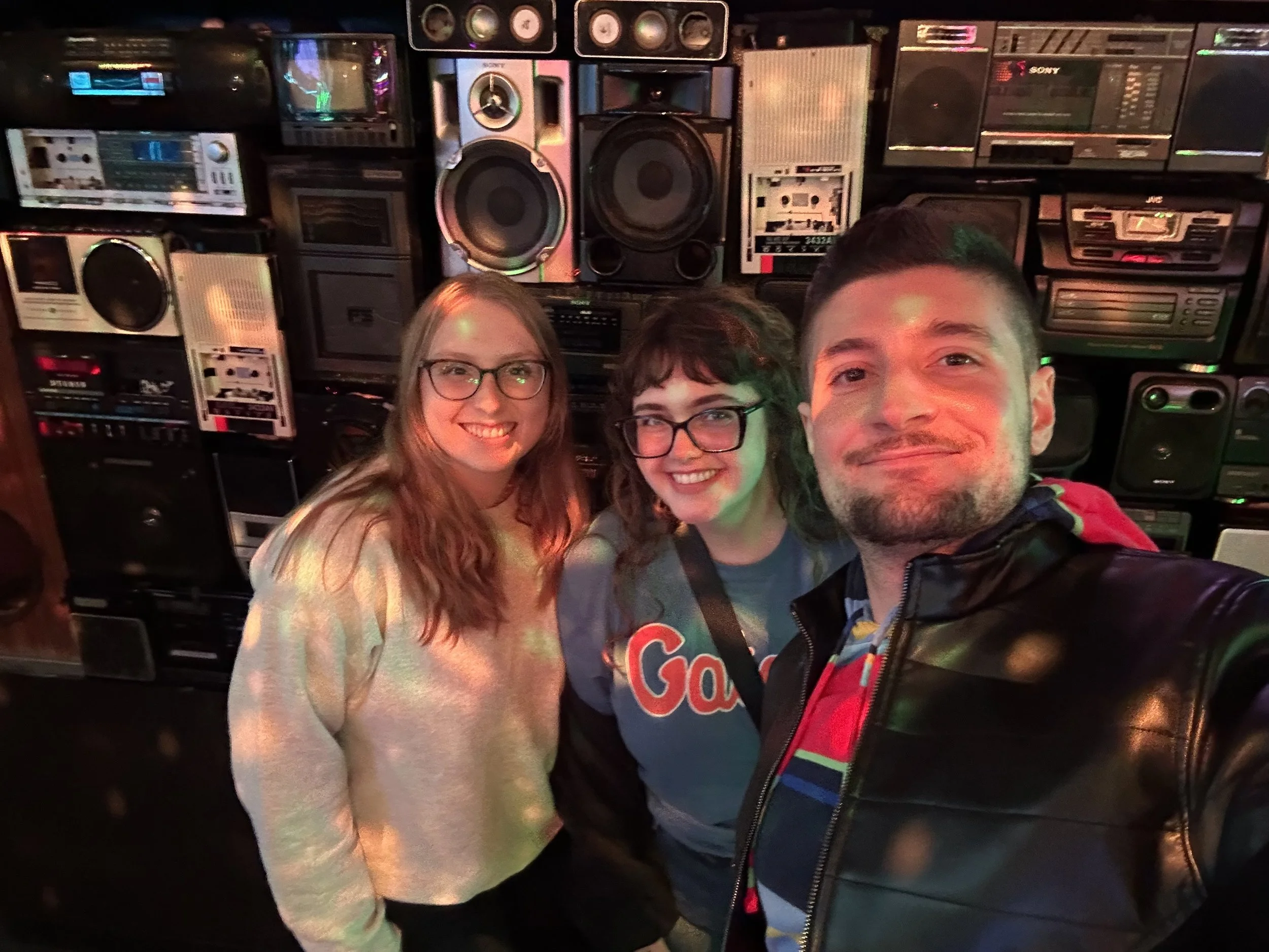 Sombers Lab out on the town in San Antonio, Tx