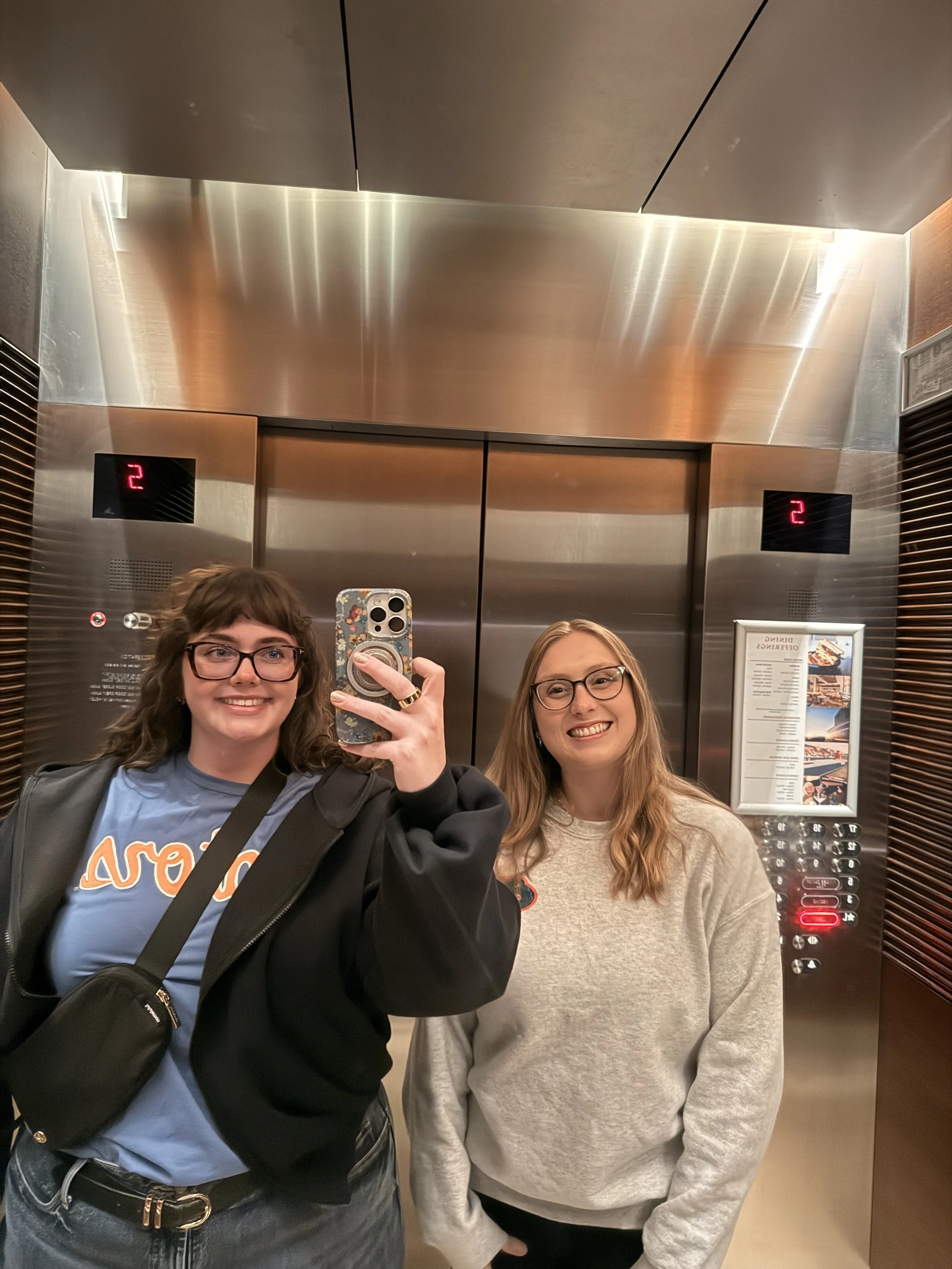 Kayleigh and Kalynn getting a Lift 