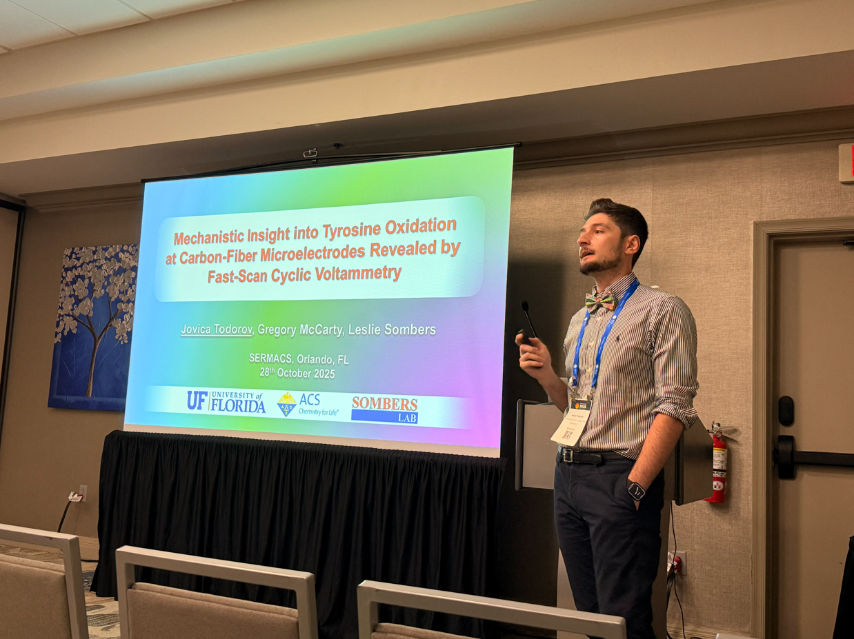 Jovica presenting at SERMACS/SWRMACS 2025