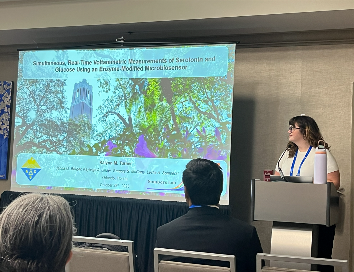 Kalynn presenting at SERMACS/SWRMACS 2025