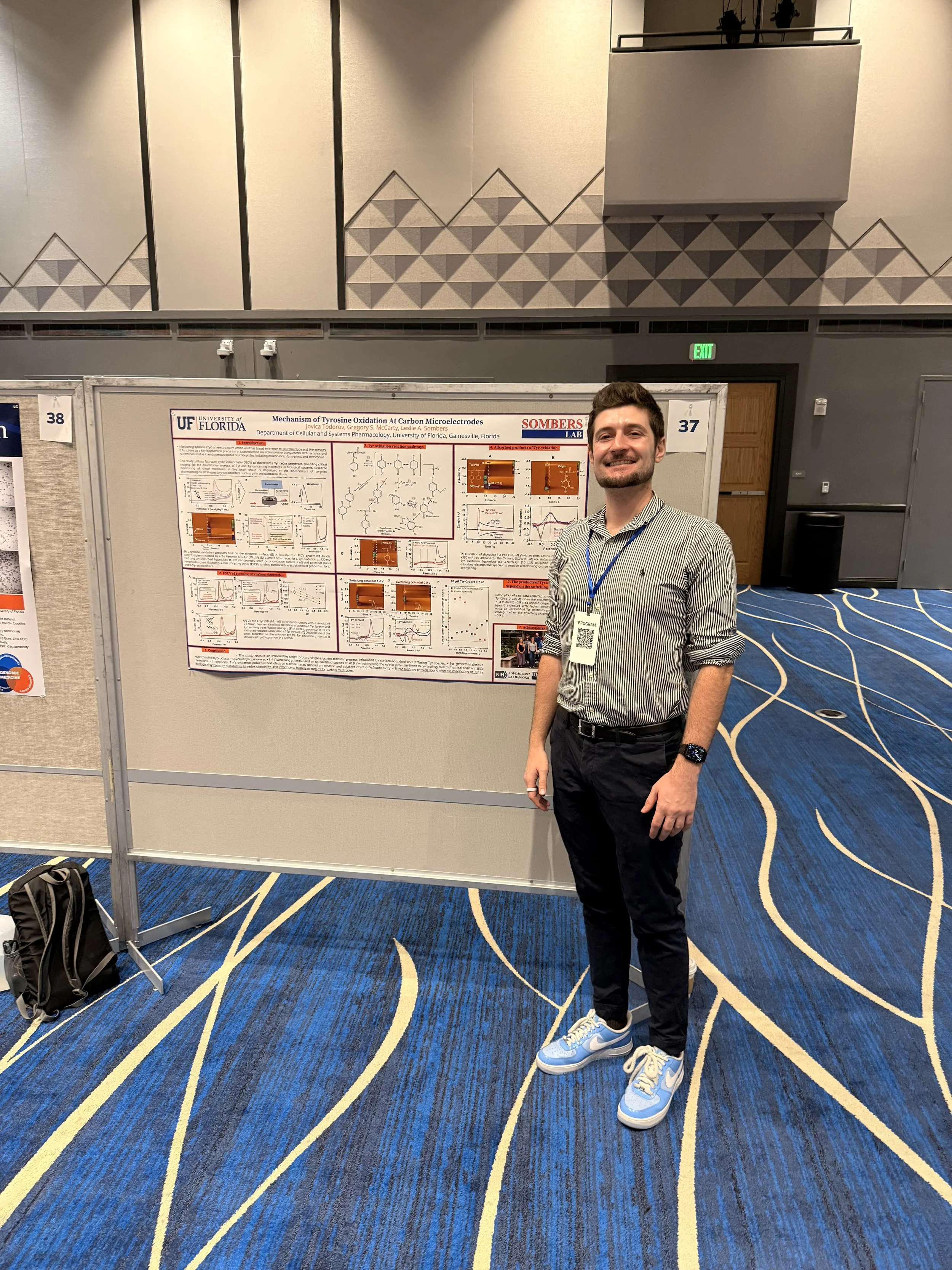 Jovica presenting his poster at the 2026 UF GSRS