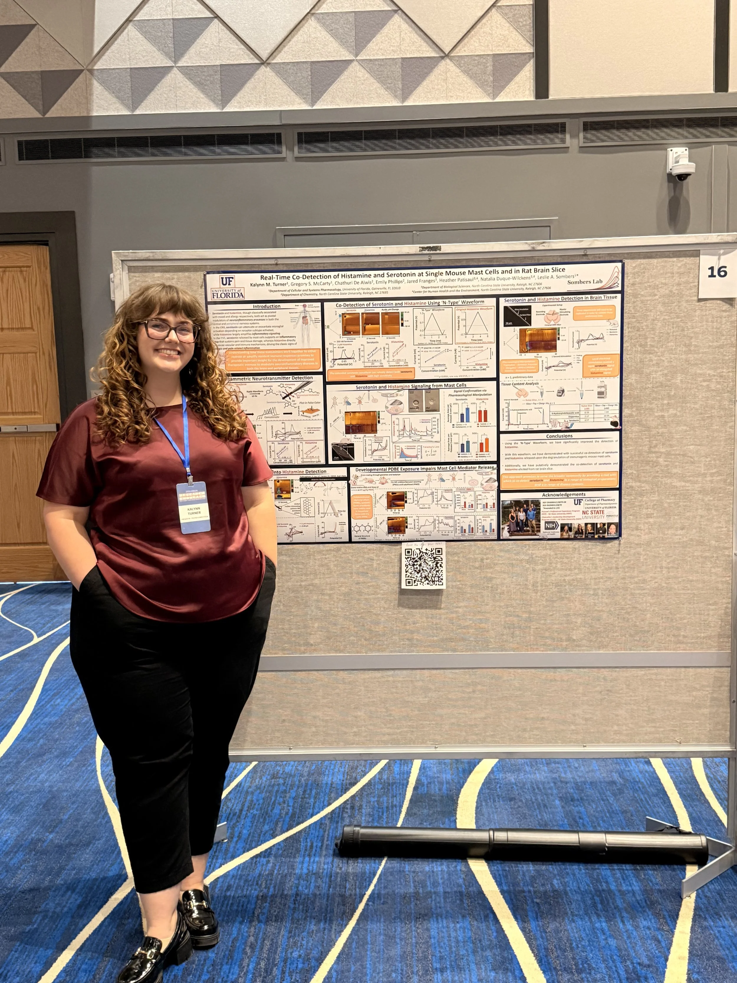 Kalynn presenting her poster at the 2026 UF GSRS