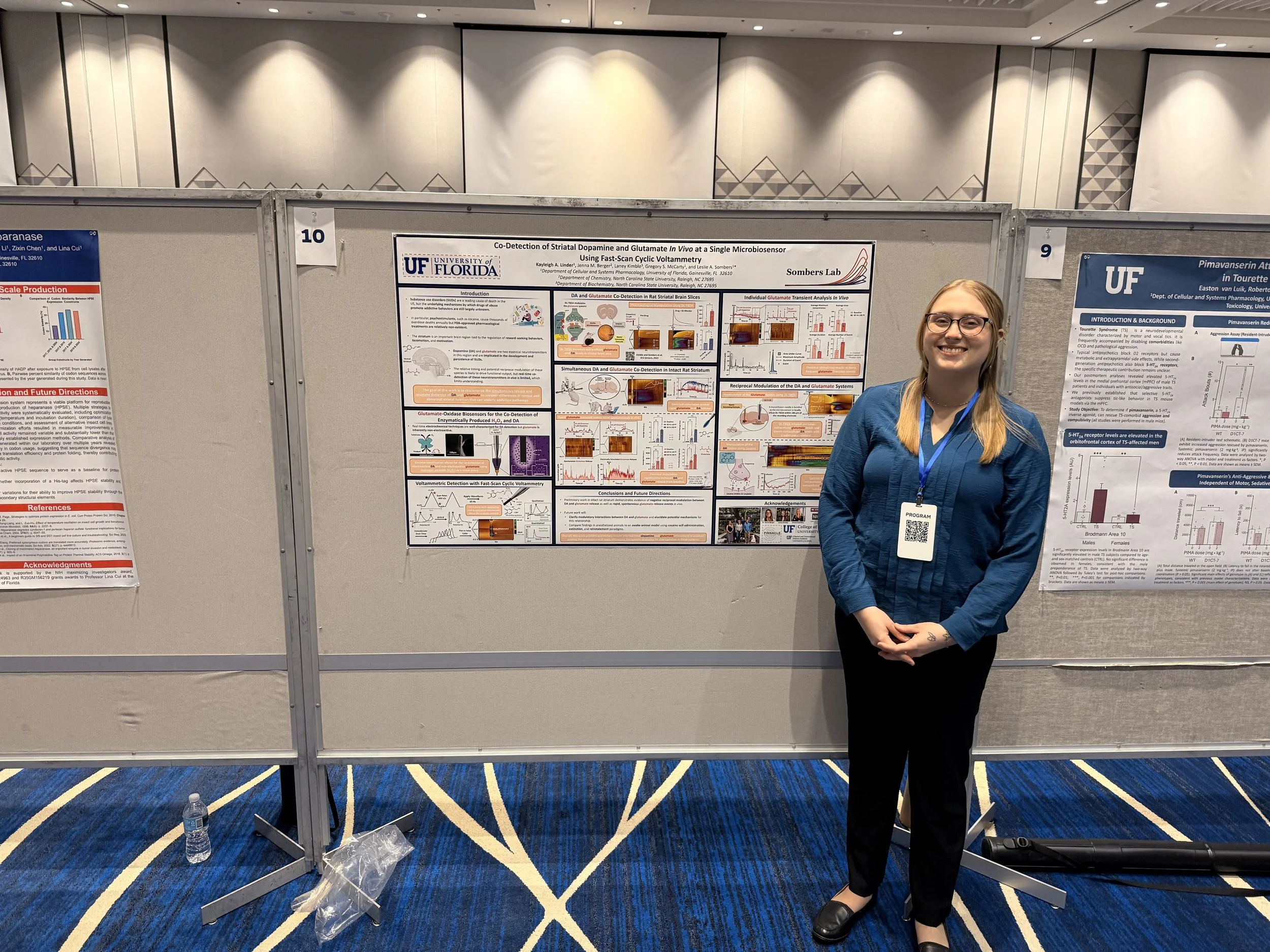 Kayleigh presenting her poster at the 2026 UF GSRS