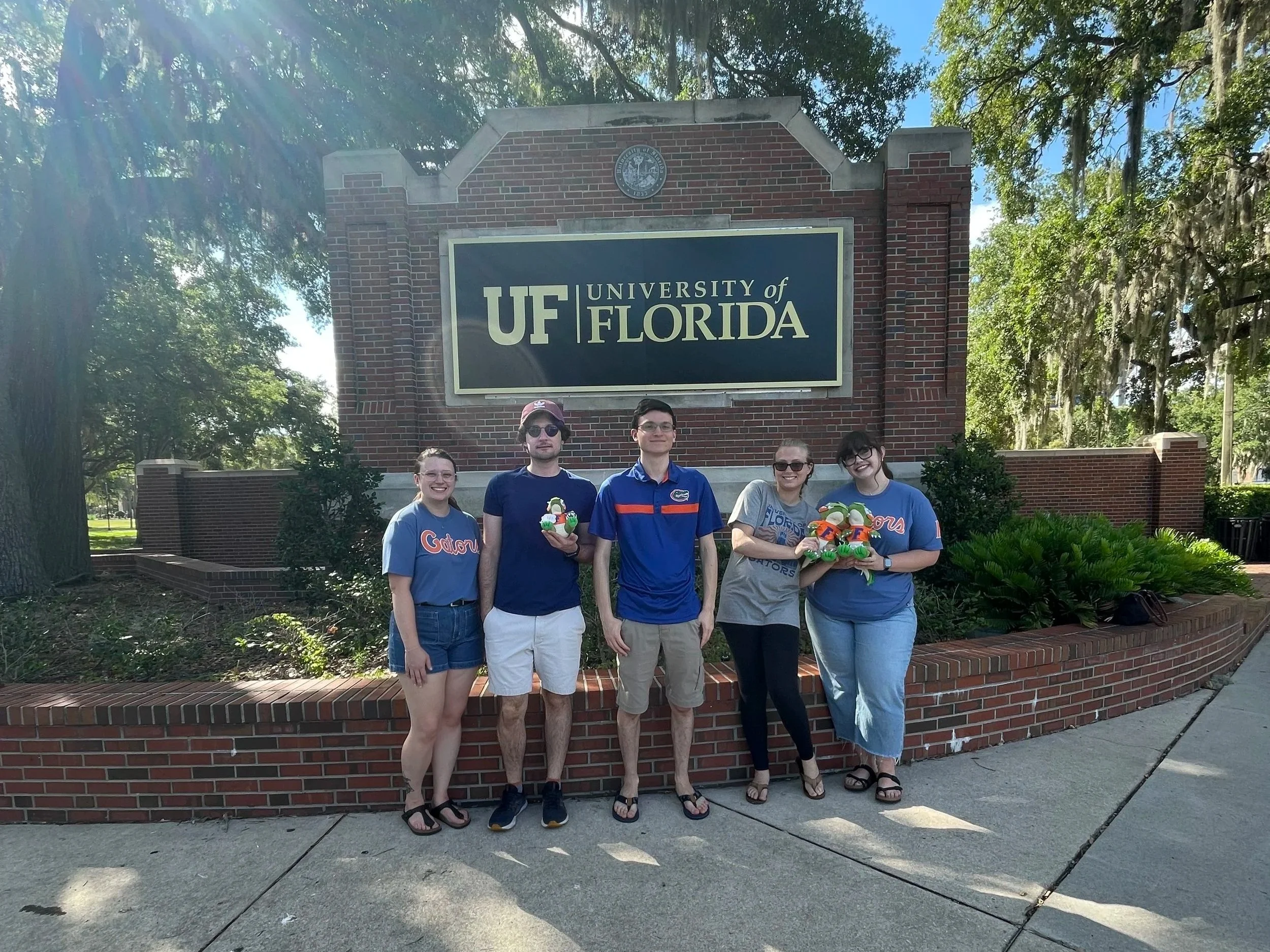  The Sombers’ Lab in June 2024.  From Left to Right: Jenna Berger, Jovica Todorov, Benjamin Melusso, Kayleigh Linder and Kalynn Turner. 