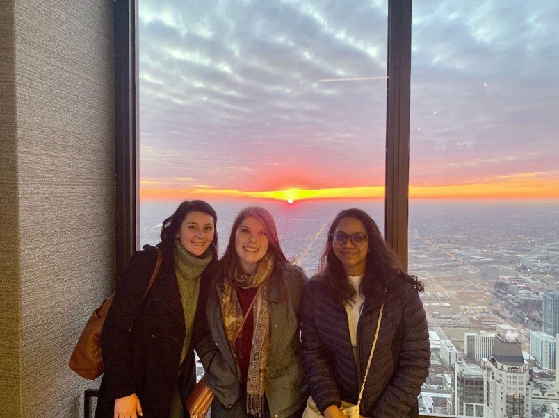 Hannah Styers, Alex Forderhase, and Chathuri in Chicago, IL for Pittcon 2020!
