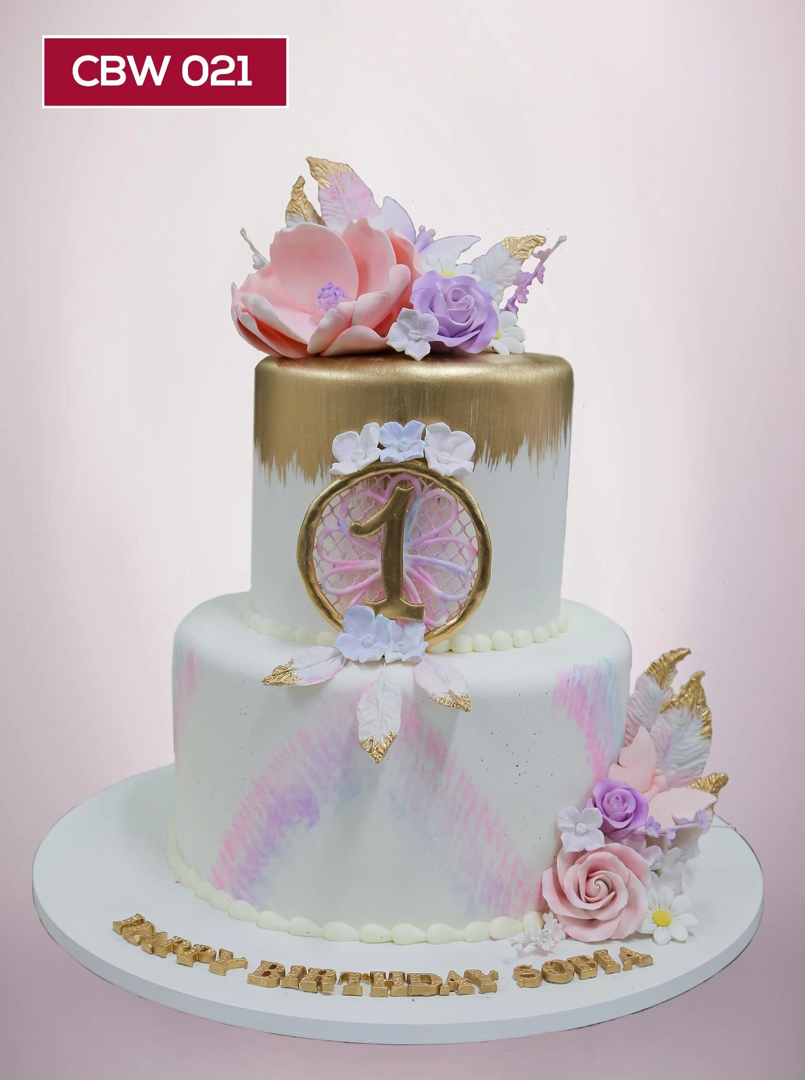 CBW021_Custom_Dreamcatcher_Pink Purple_stock_flowers_feathers_watercolor_gold.jpg