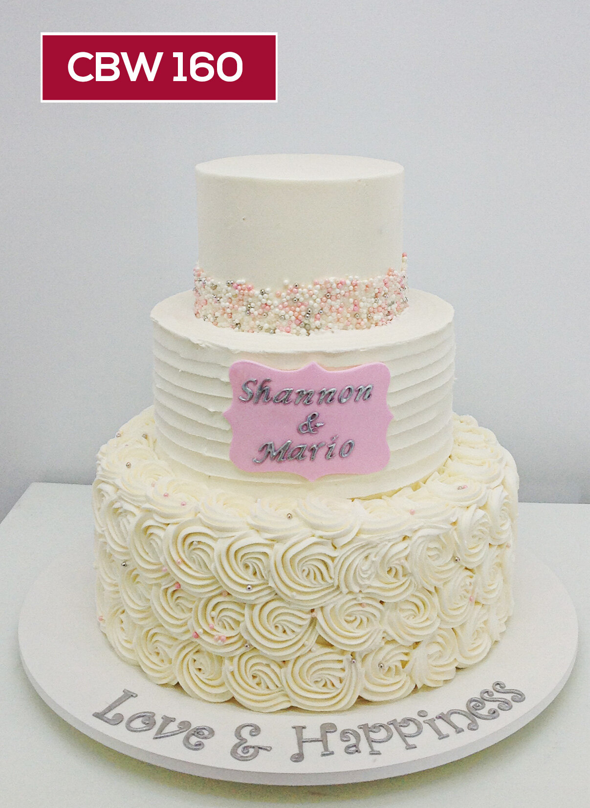 CBW160_custom_3tier_textured buttercream_horizontal_rossettes_wedding_anniversary.jpg