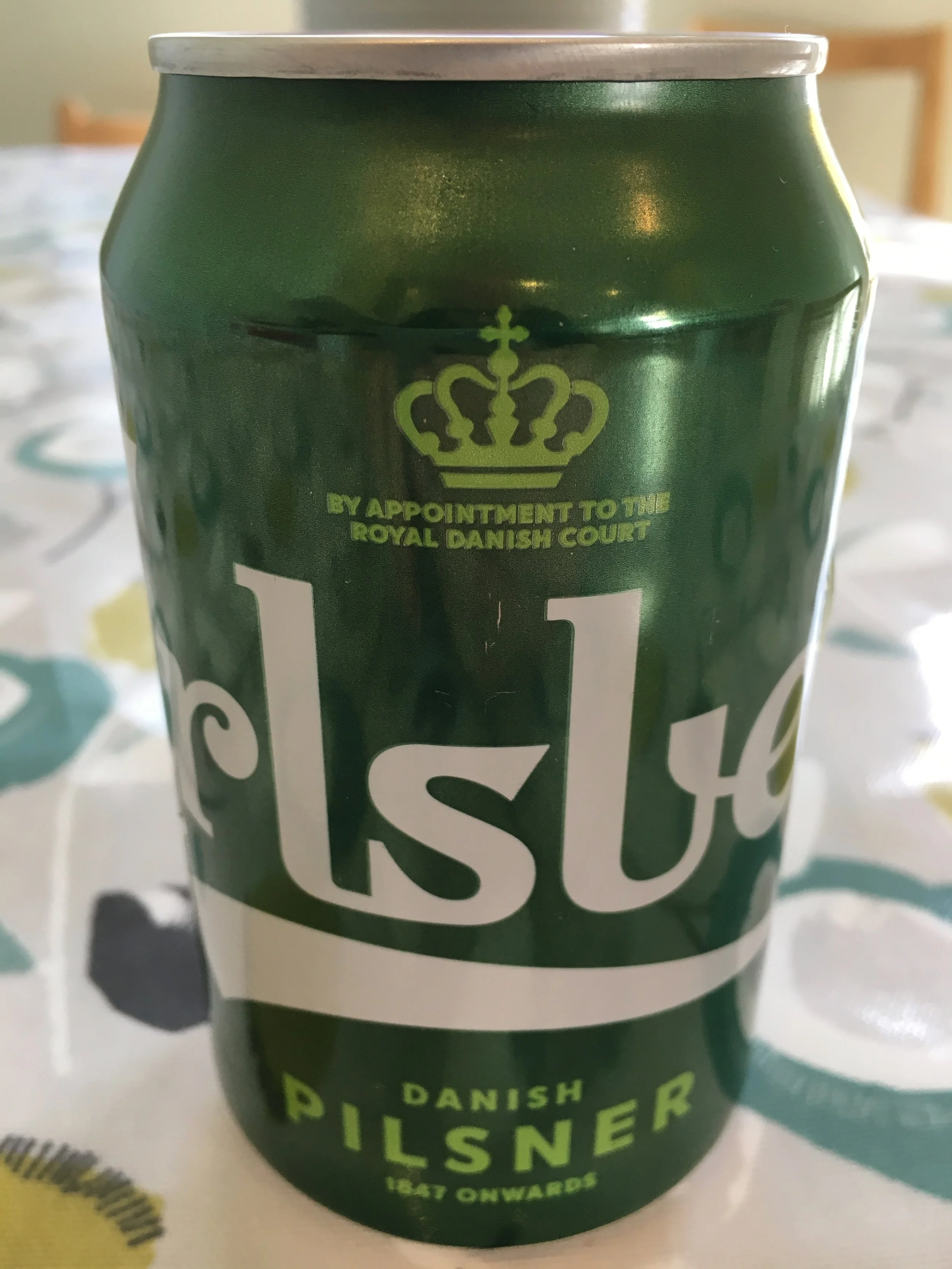 A beer can, pictured recently