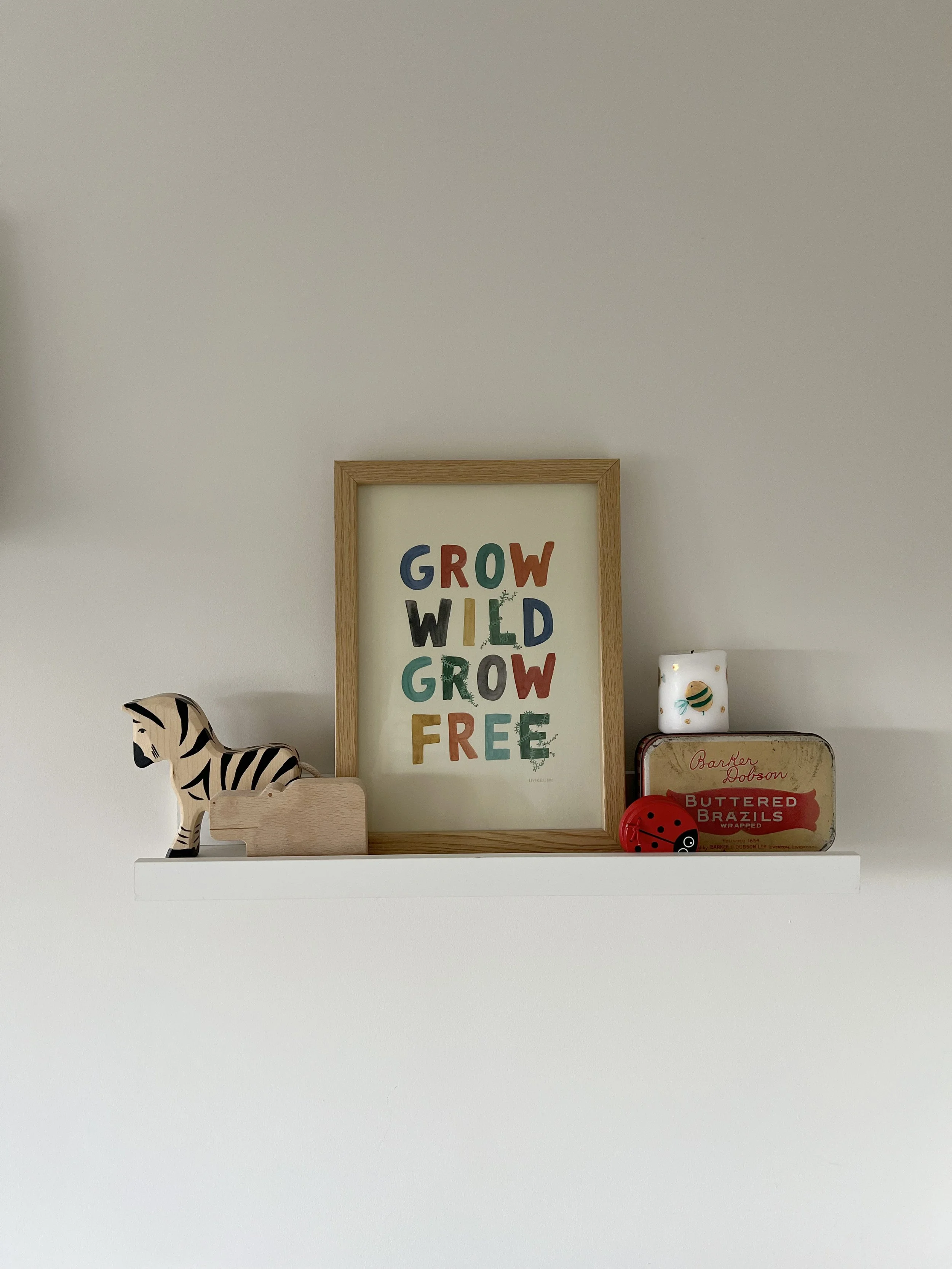 Grow Wild Grow Free A4 Print