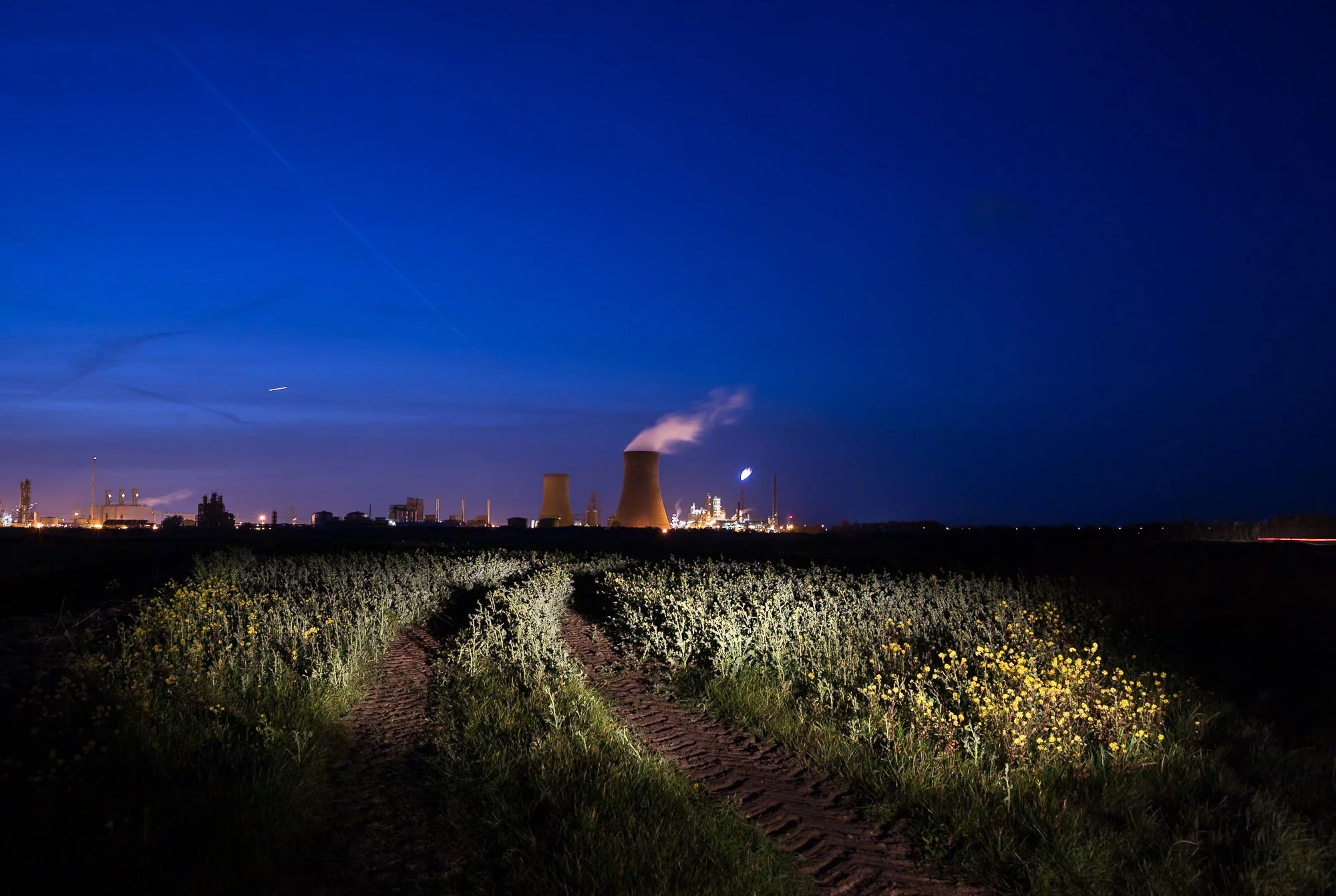 Salt End Chemicasl Park and Refinery on the Humber Estuary to the east of Hull