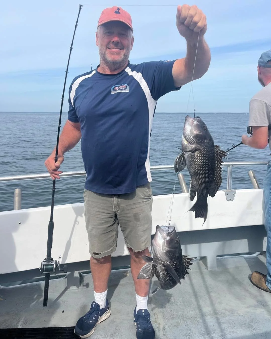 Excellent blues and seabass on this fine fall day!!! Don&rsquo;t miss out!!!!!