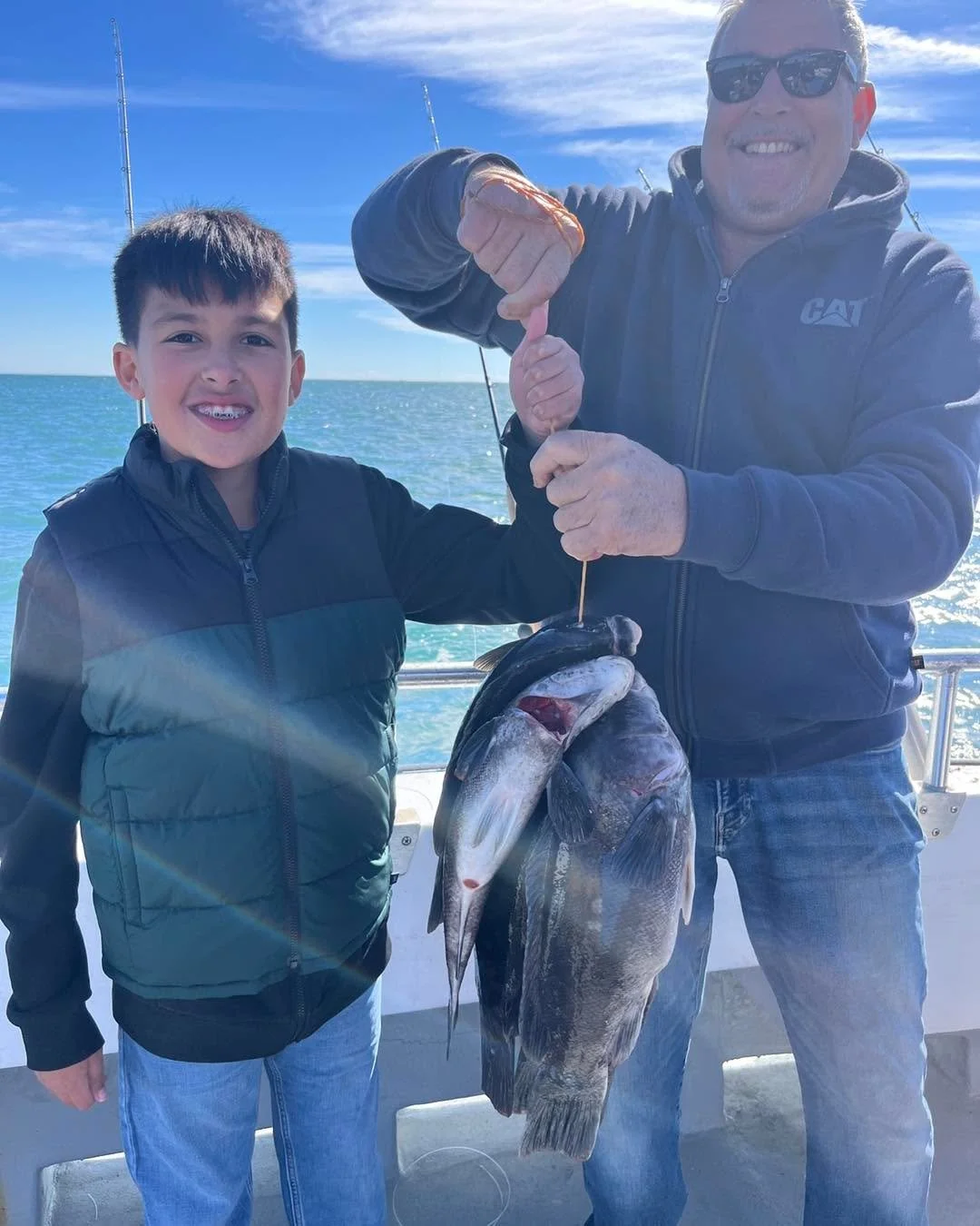 Slay day today! 13 man limit and back to the dock early! We had our first double digit fish of the year just breaking 10#s as well as a 9.2# and another one pushing 8. Plus the usual helping of porgys and sea bass to top off the coolers. The season i