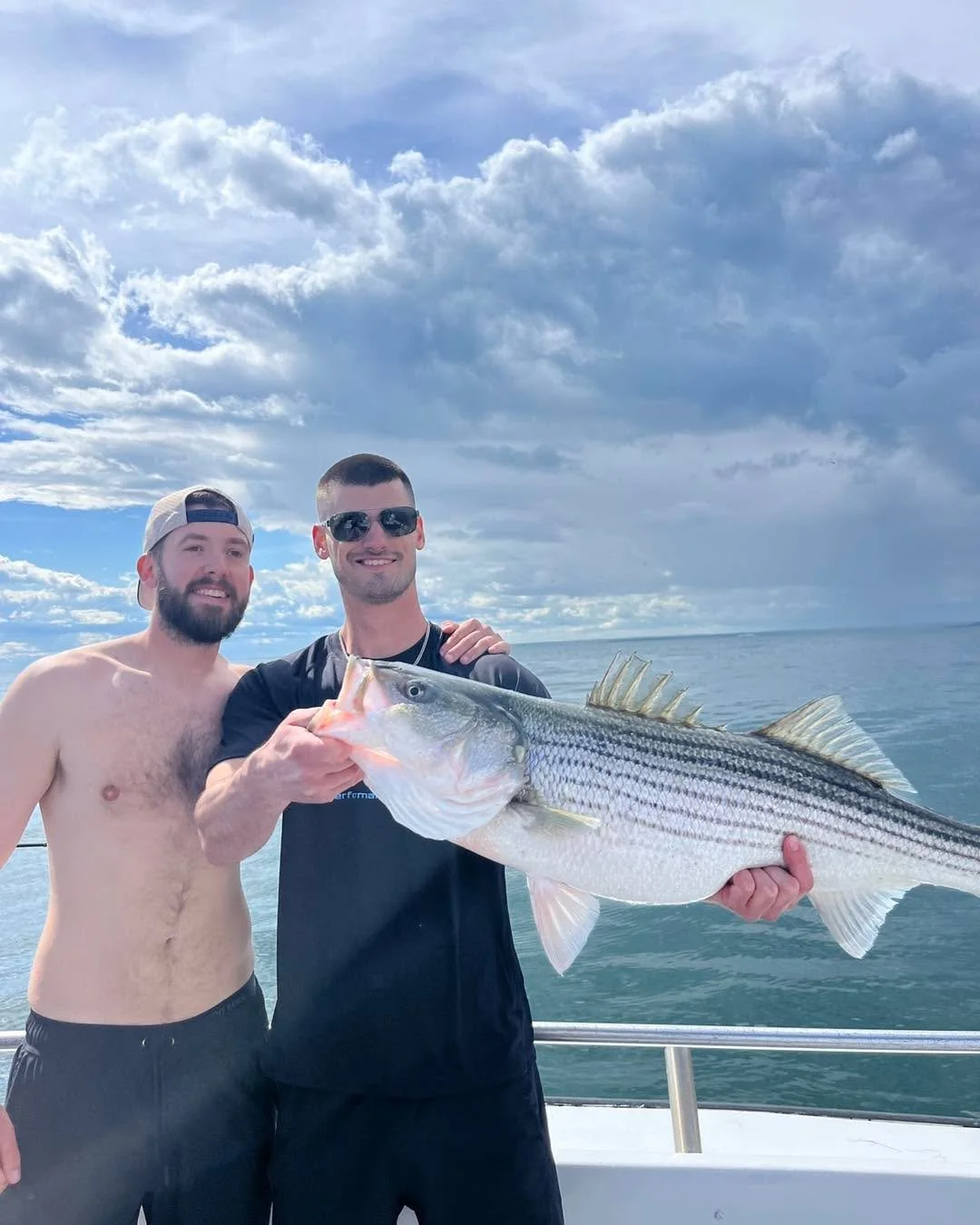 The stripers are in!!!! While we didn&rsquo;t set the world on fire, we found them. Another couple days of warm weather and I believe it will be game on! Lots of bait, 2 slot fish and a nice handful of overs to 37&rdquo; on today&rsquo;s charter