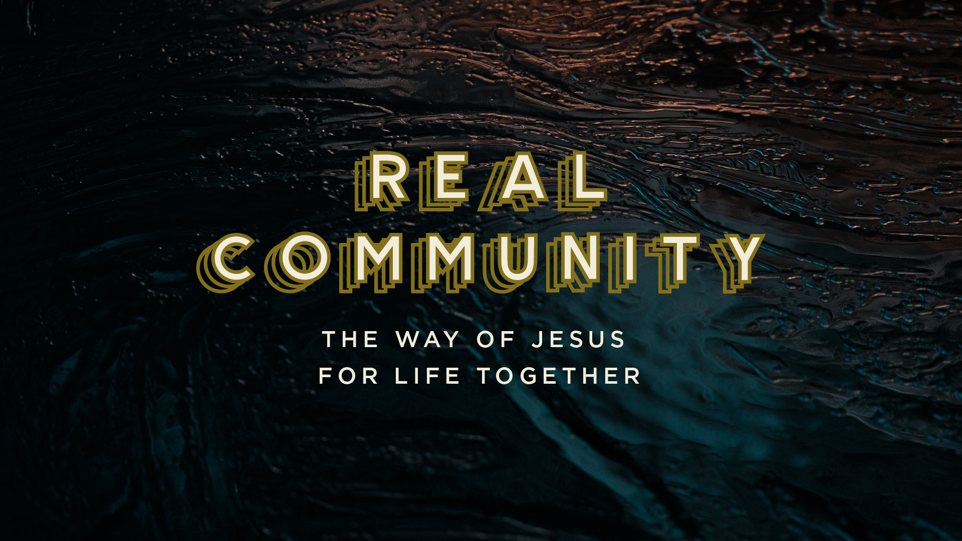 Conflict in Community / Real Community: The Way of Jesus for Life Together / Oct 16, 2022