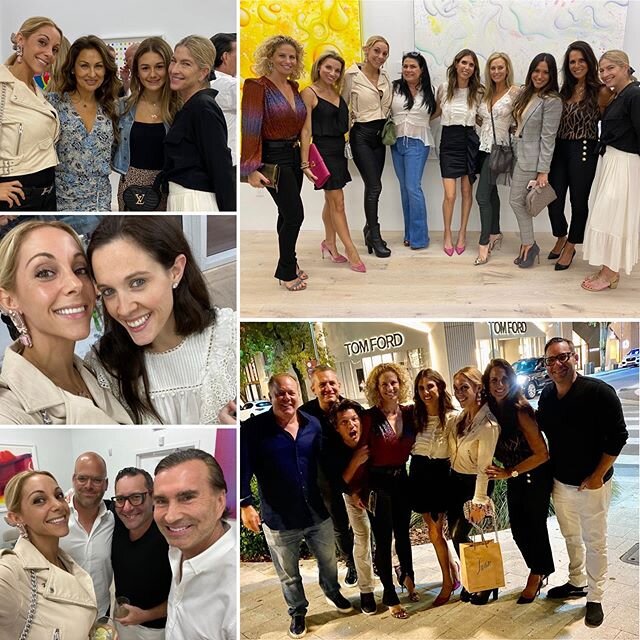 Welcome to Miami @rosenfeld_gallery! Congratulations on your second location @alir99 &amp; @jrosey8! Incredible art and company last night! 💕🖼 Visit them in The Design District 💋112 NE 41st St. ✨