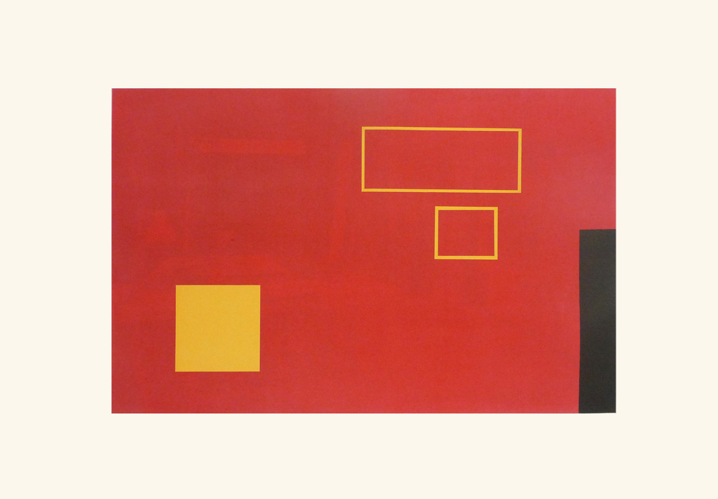 L'atelier rouge. Rojo/caballete, 2009