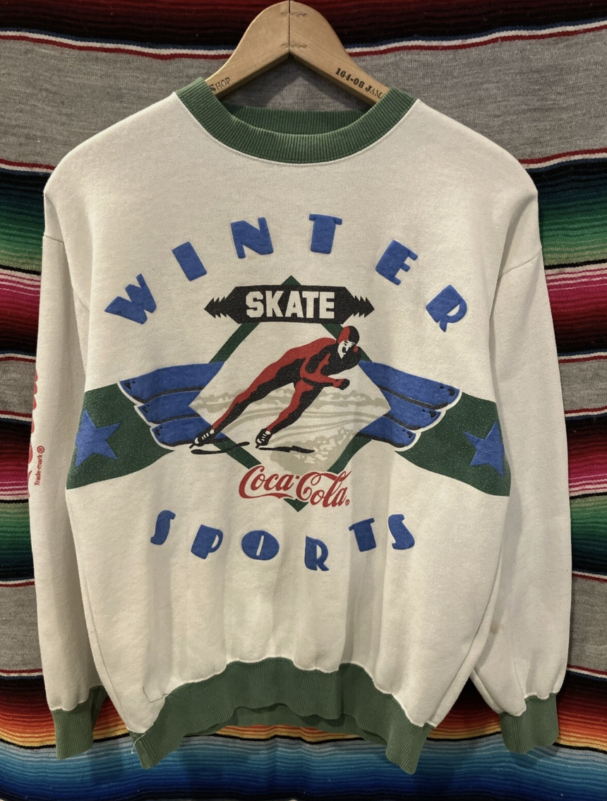 80's Coca Cola Ski Sweatshirt