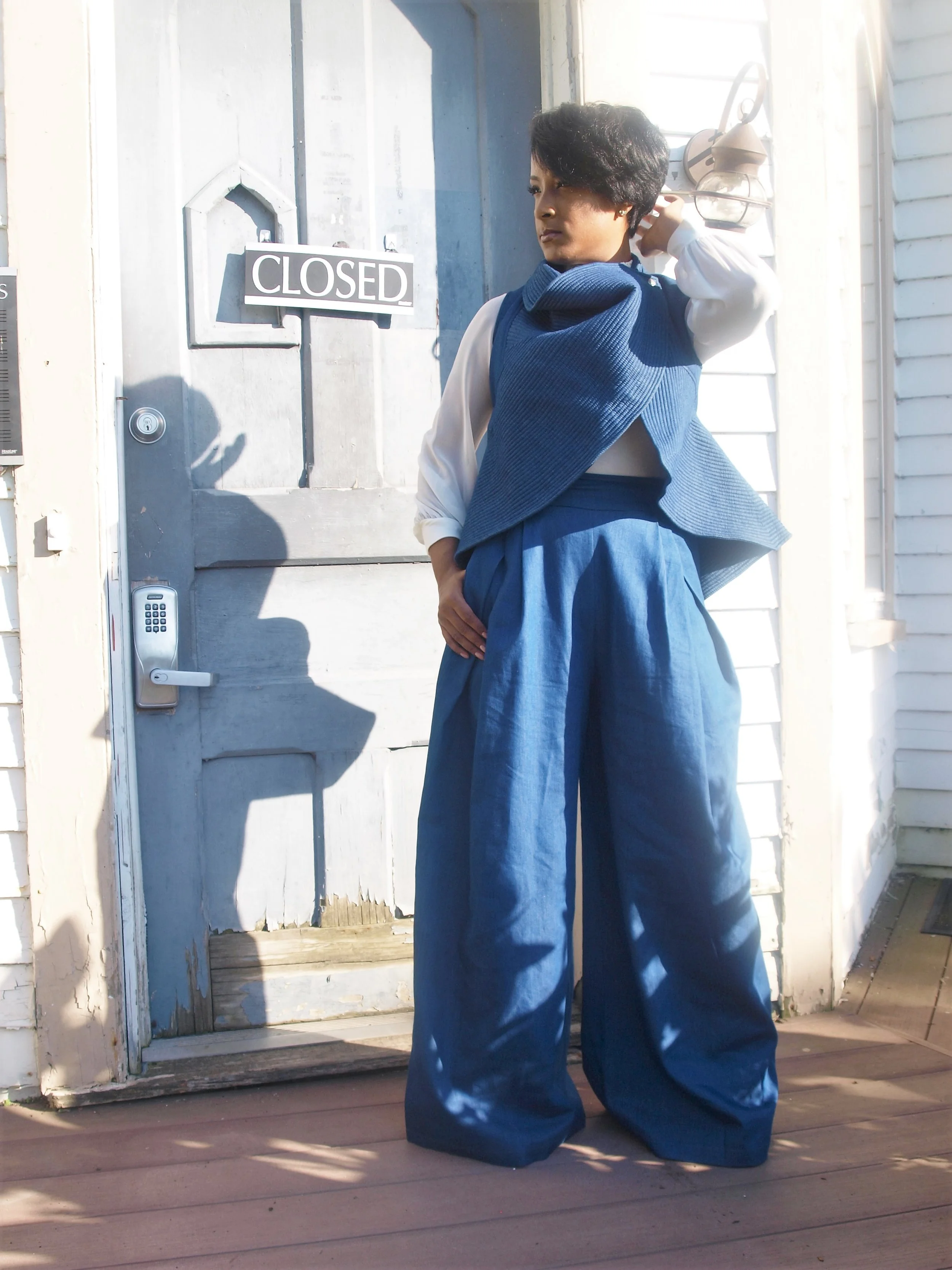 Denim Wide Leg Pant