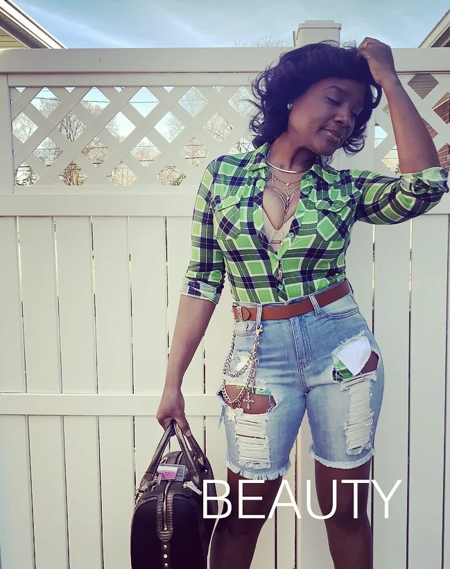 Trucker Girl Plaid Top