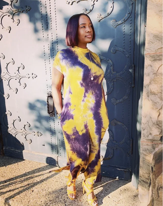 Sunset Tye Dye Dress