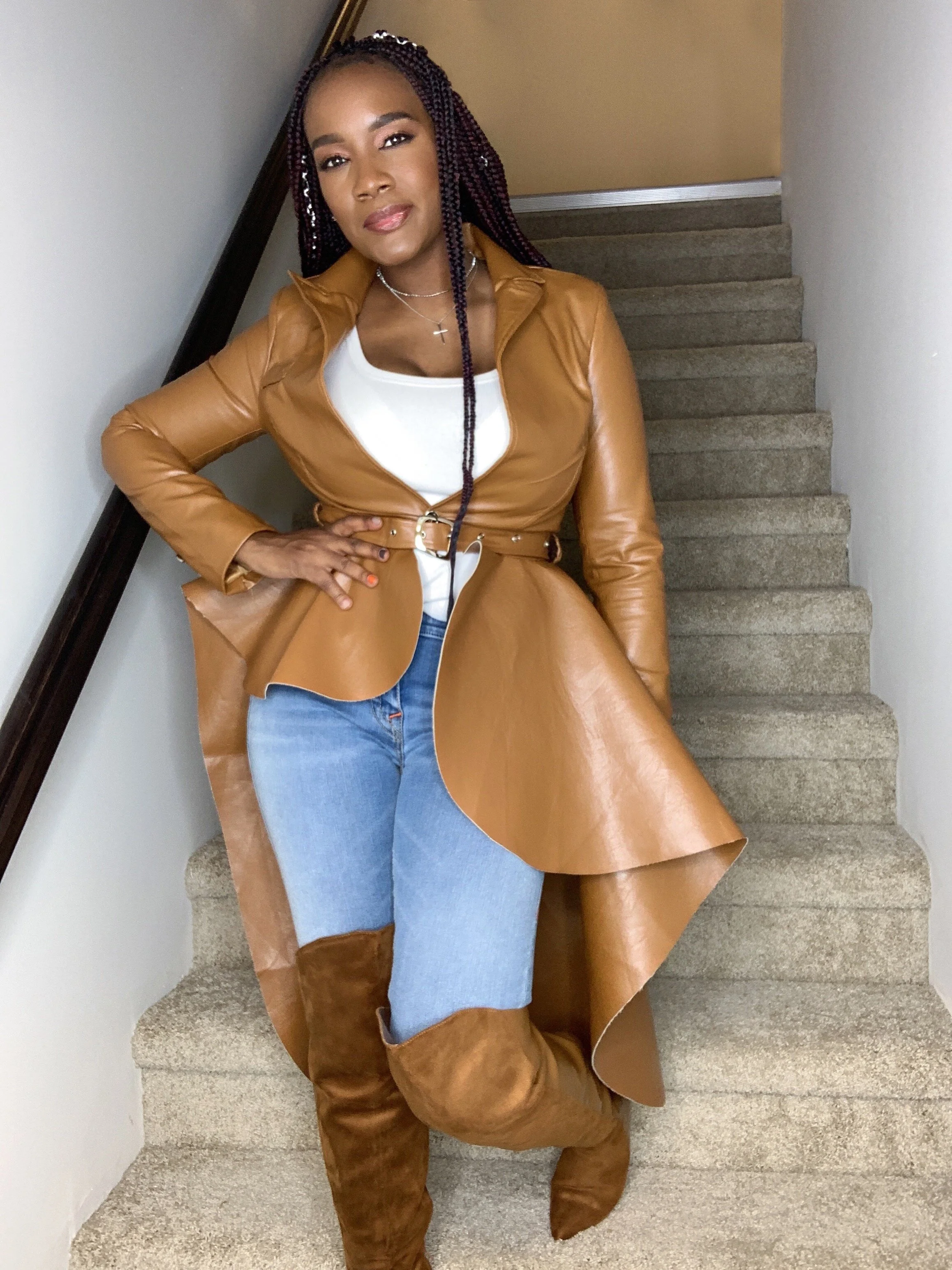 No More Drama Faux Leather Jacket