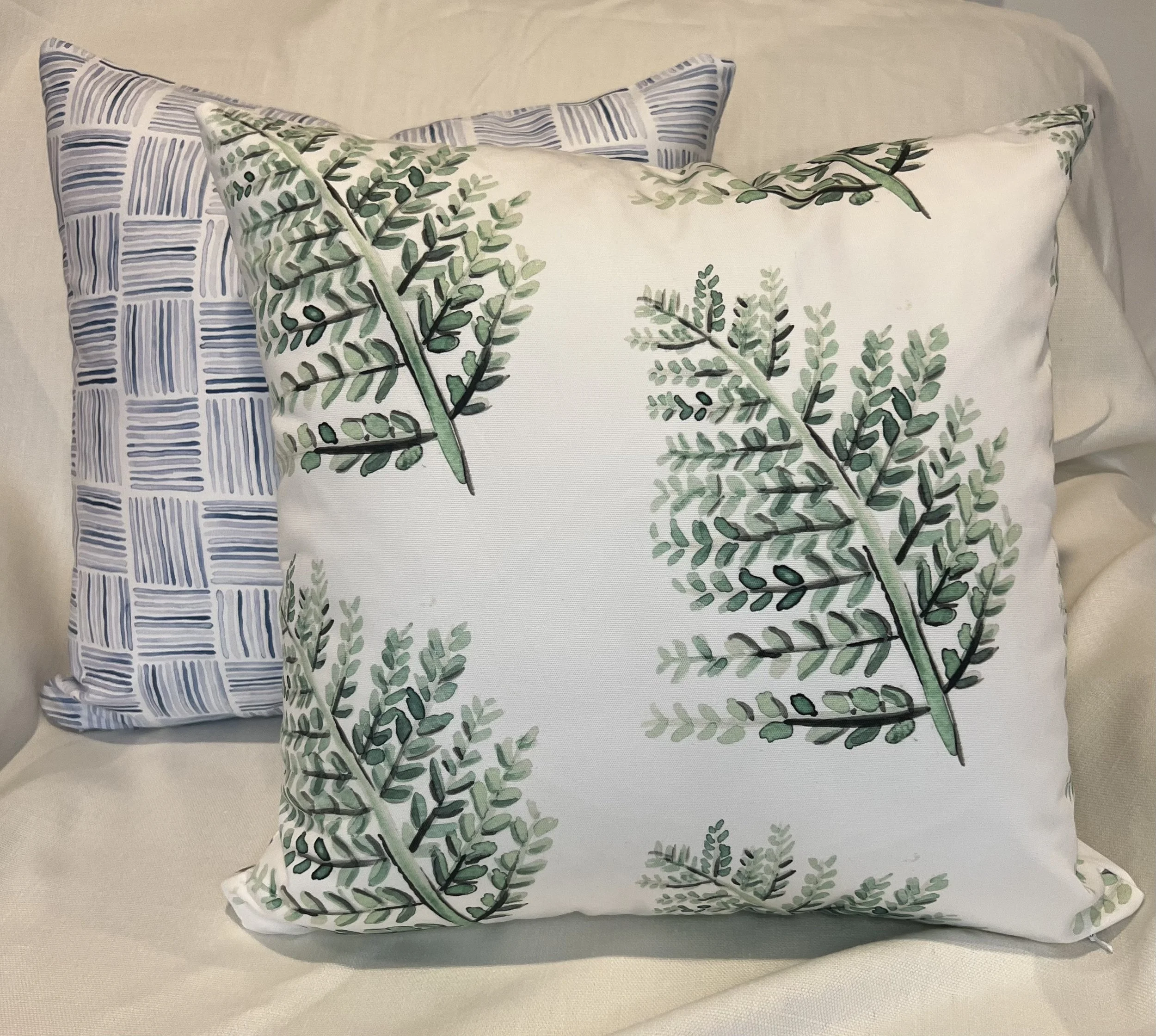 Fern Green Throw Pillow