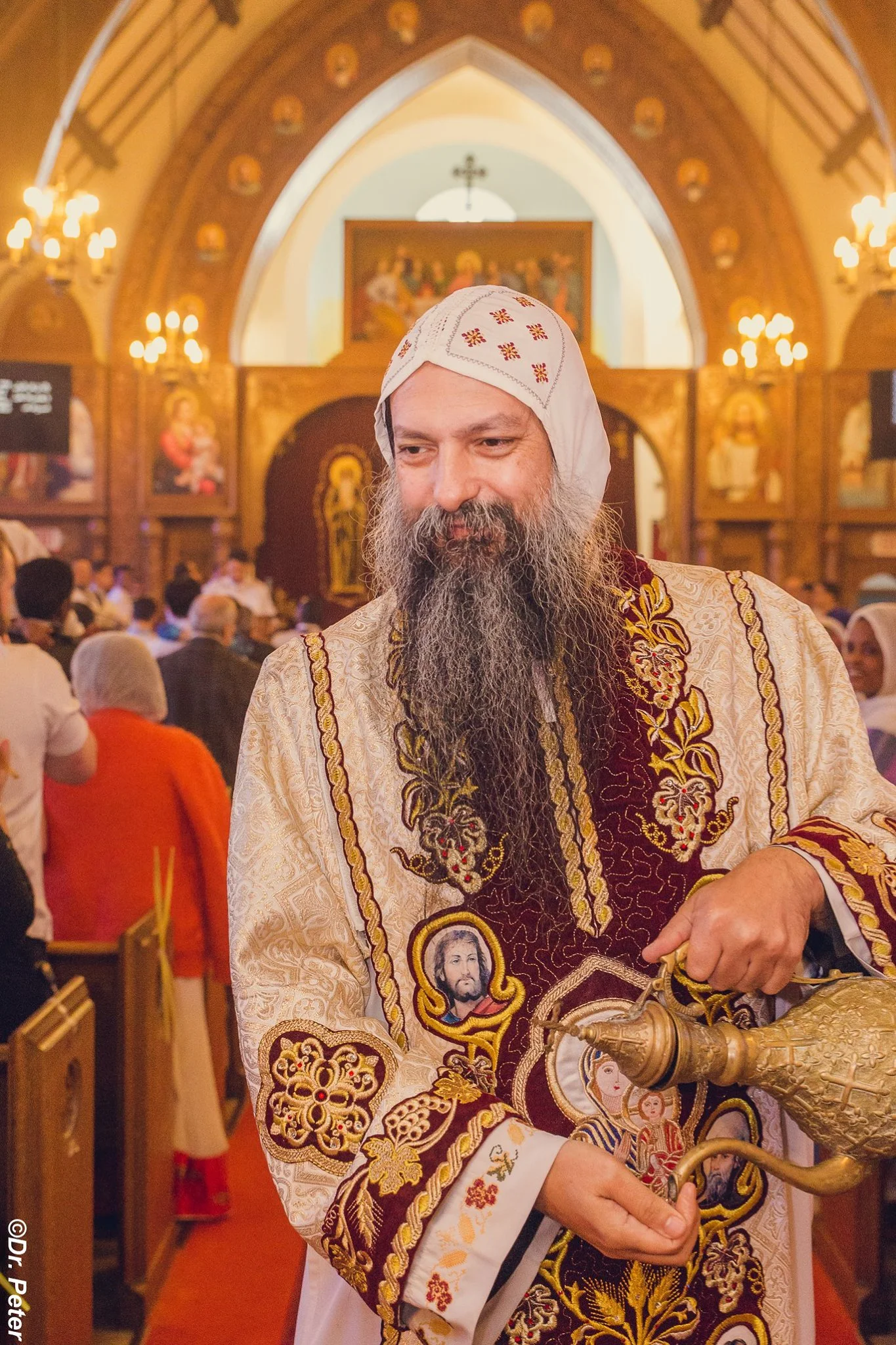 His Grace Bishop David on one of his frequent visits to St.Mary & St.Moses Coptic Orthodox Church