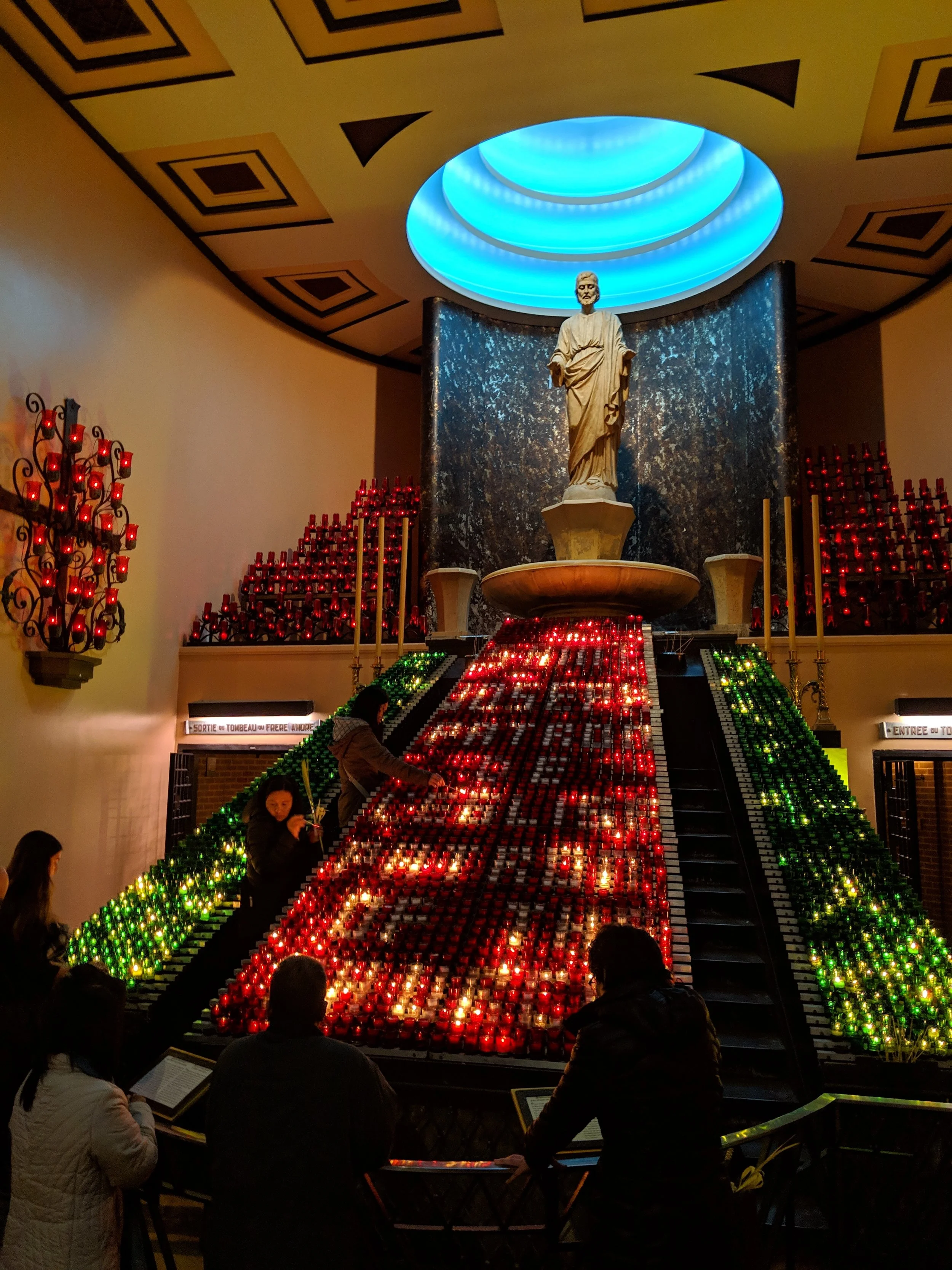 This is the main shrine at St. Joseph’s Oratory to St. Joseph. Below and behind it is where St. Andre Bessett is entombed.