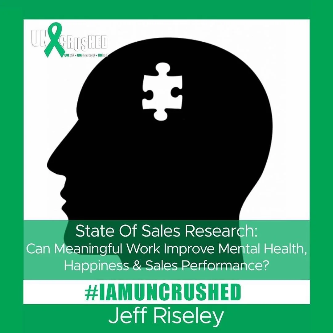 Recommended Content: State of Sales: Can Meaningful Work Improve Mental Health, Happiness &amp; Sales Performance? | Jeff Riseley