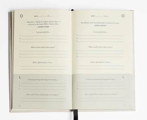 My journal looks like this