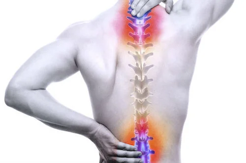 Conditions commonly linked to back pain include: Muscle or ligament strain. Repeated heavy lifting or a sudden awkward movement can strain back muscles and spinal ligaments. If you're in poor physical condition, constant strain on your back can cause painful muscle spasms