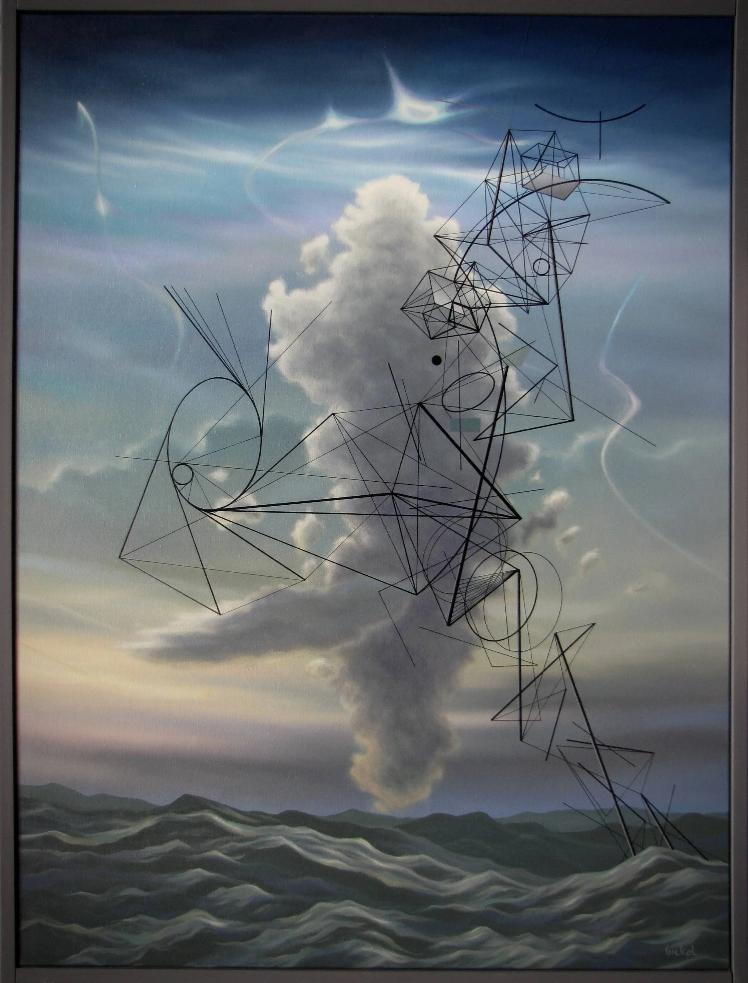  #206 decorative formations 40×30 oil on canvas 